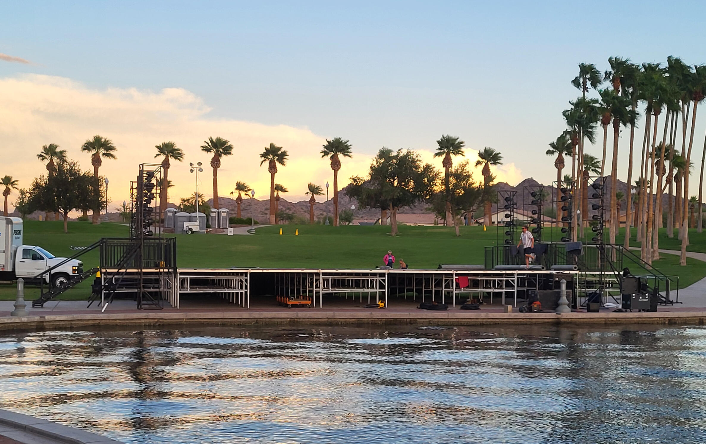 Ballet Under the Stars Stage Set-up Ballet Arizona 2025